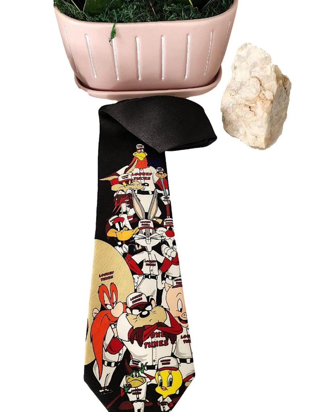 Warner Bros. Looney Tune Baseball Themed Mens' Dress Tie - c. 1997